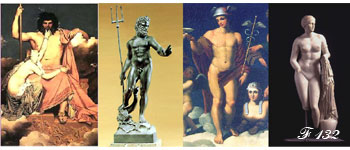 Les dieux grecs.